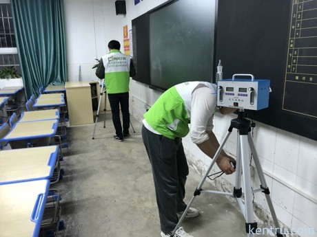 株洲天鵝湖學校空氣檢測